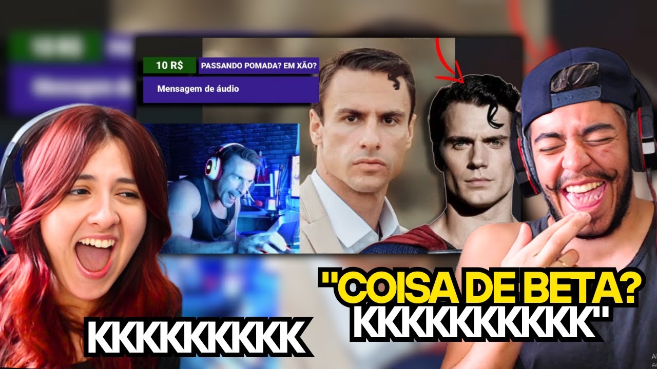 XANDÃO é ZOADO POR IMITAR o CABELO do SUPERMAN e FICA MUITO BRAVO na LIVE KKKKKKKKK | REACT