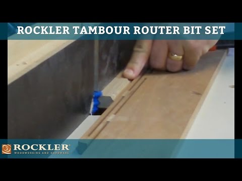 Rockler Tambour Router Bit Set