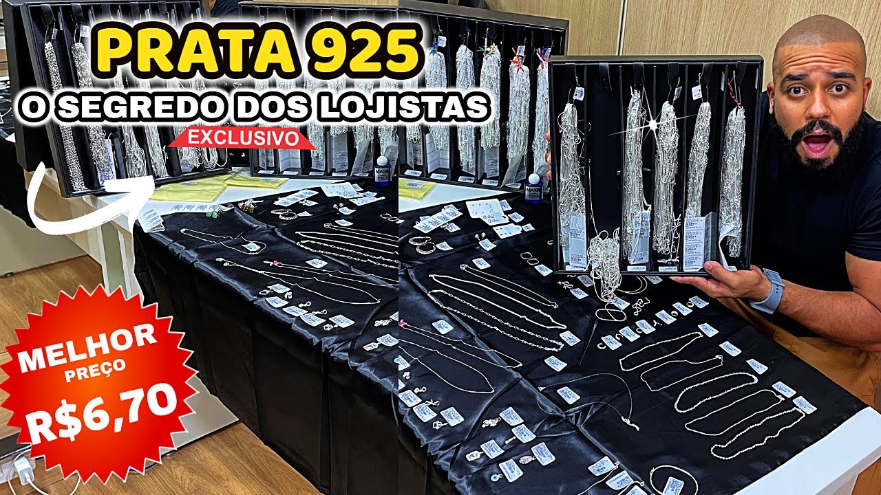 MUITO BARATO - PRATA 925 Atacado, SEMIJOIAS e FOLHEADOS Para Revenda 25 de MARÇO SP PARIS SEMI JOIAS