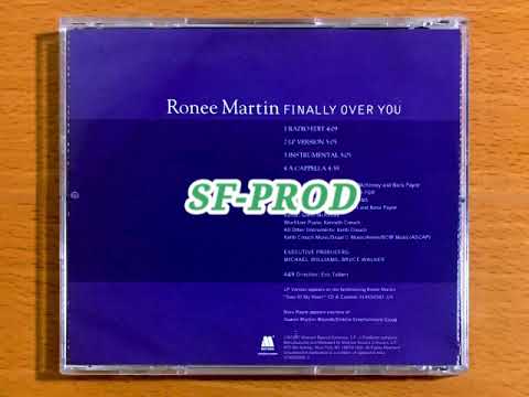 Ronee Martin 1997 Finally Over You (Instrumental) (CD Maxi Promo)