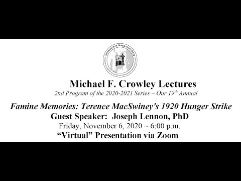 Famine Memories - Terence MacSwiney's 1920 Hunger Strike