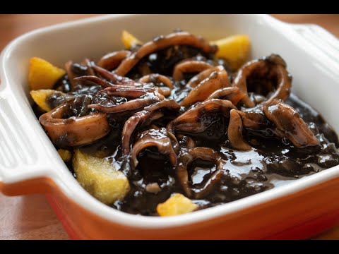 One of my favorite recipes SQUID IN INK!!! (CALAMARES EN SU TINTA) | Spanish Kitchen