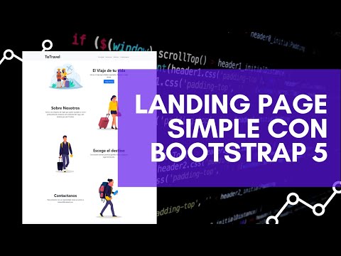 Landing page simple con Bootstrap 5