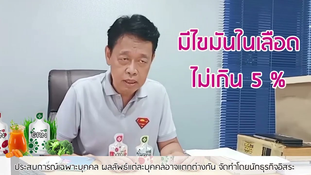 อายุ 64 ปี รู้สึกอ่อนเปลี้ย ง่วงนอน เลือดลมไม่ดี  ทาน GRN และ MIN รู้สึกดีขึ้น เลือดสะอาด