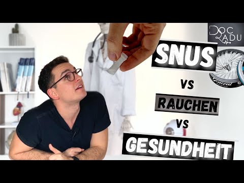 Arzt erklärt: Snus / Kautabak vs Zigaretten rauchen | Gesundheit + Wirkung