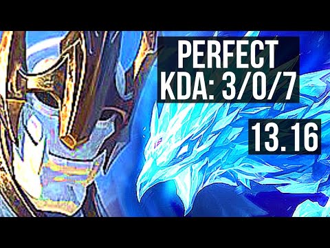 GALIO vs ANIVIA (MID) | 3/0/7, 600+ games | KR Master | 13.16