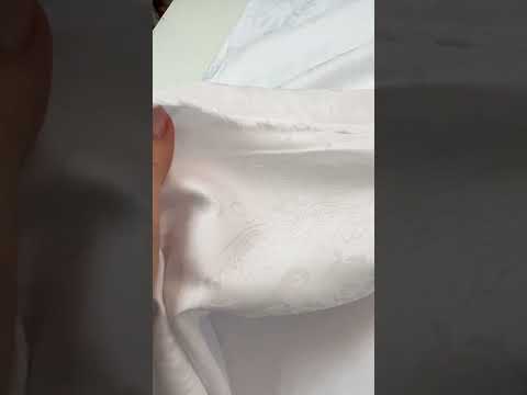 Сатин жаккард белый