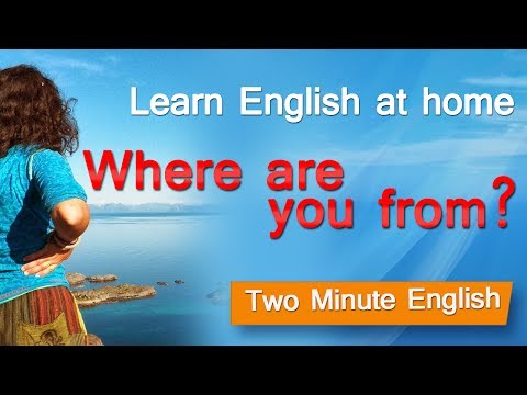 English Questions - Asking people where they come from. Basic English Lesson
