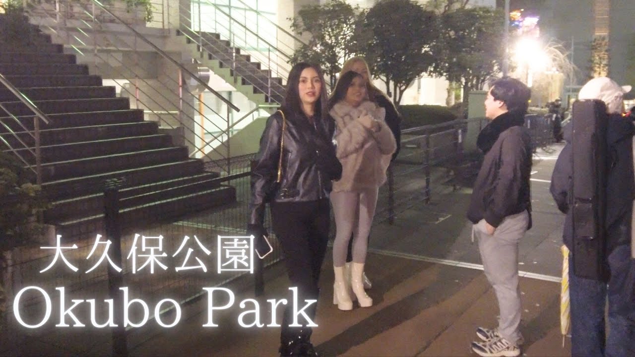 What's it like at Okubo Park at night? I went for a walk and took a look around.