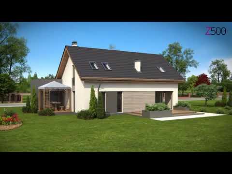 Z370 - Gotowy projekt domu z poddaszem użytkowym we współczesnym stylu do 140 m2