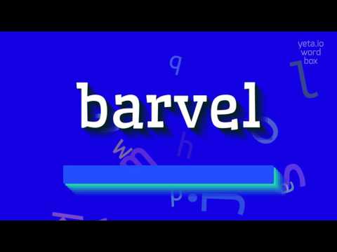 BARVEL - HOW TO PRONOUNCE BARVEL? #barvel