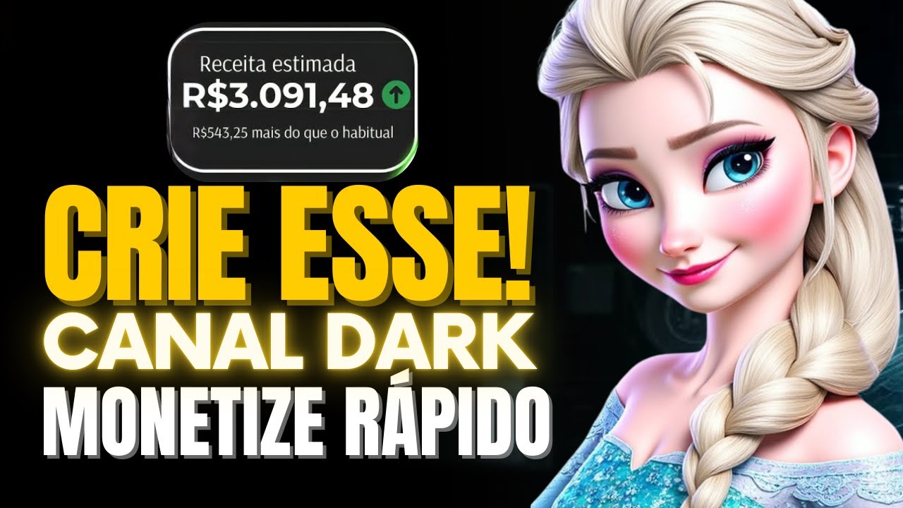 COMO CRIAR E MONETIZAR CANAL DARK INFANTIL: NICHO EM ALTA