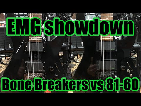 EMG Bone Breakers vs EMG 81 & 60 - EMG Showdown and Review