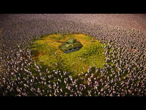 Super Sherman Tank VS 10 MILLION ZOMBIES! - Ultimate Epic Battle Simulator 2 UEBS 2