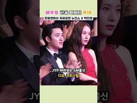 뉴진스 ✖ 박진영 무대, 상반된 반응 보인 청룡영화제 배우들ㅋㅋㅋ