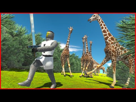 [INFESTED FOREST] RUN AWAY FROM GIRAFFE | ARBS - Animal Revolt Battle Simulator