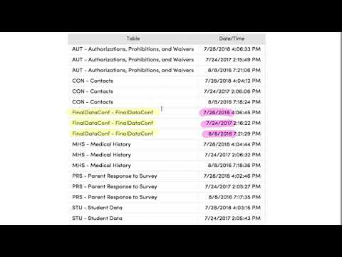 Aeries Registration Check Data Confirmation Log And Address Verification