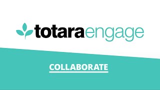Totara Engage YouTube Video
