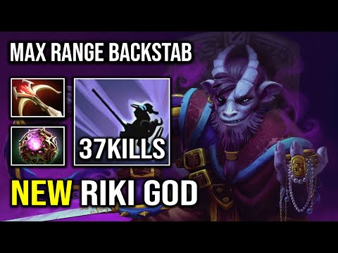 NEW RIKI GOD 1 Shot Max Range Octarine Backstab Crazy Damage Multiplier 11K MMR Dota 2