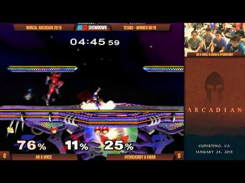 NorCal Arcadian 2015 - Teams - Winner Ro16: Jin & Vince vs HydroKirby & Kwan