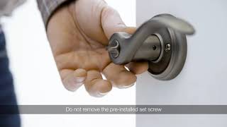 How to install a Baldwin Prestige Lever