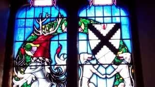 preview picture of video 'Sir Iain Colqhhoun Stained Glass Window Parish Church Luss Loch Lomond Scotland'