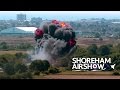Escalofriante accidente durante una exhibición aérea en Inglaterra 
