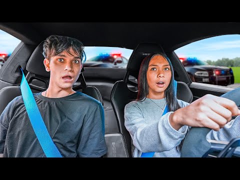 Our Little Sister Got Pulled Over On Her FIRST DRIVE..