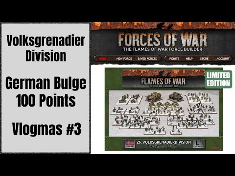 Flames of War List Building | German Volksgrenadier Division | Battle of the Bulge