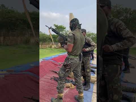 Insas Excalibur Rifle Firing #kolkatapolice#commando #specialforces#constable#traning#uniform#viral