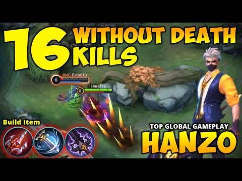 BRUTAL 100% Hanzo Instant Kill Delete HP Enemy | Top Global by LugaTzy ~ MLBB
