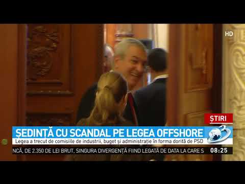 Şedinţă cu scandal pe legea offshore