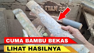 Download lagu Making handicrafts from used bamboo to make machete handles and sheaths. mp3