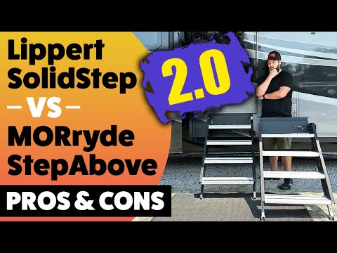 NEW Lippert Solid Step vs MORryde StepAbove RV Entry Step Pros & Cons + Installation (2023 UPDATE)