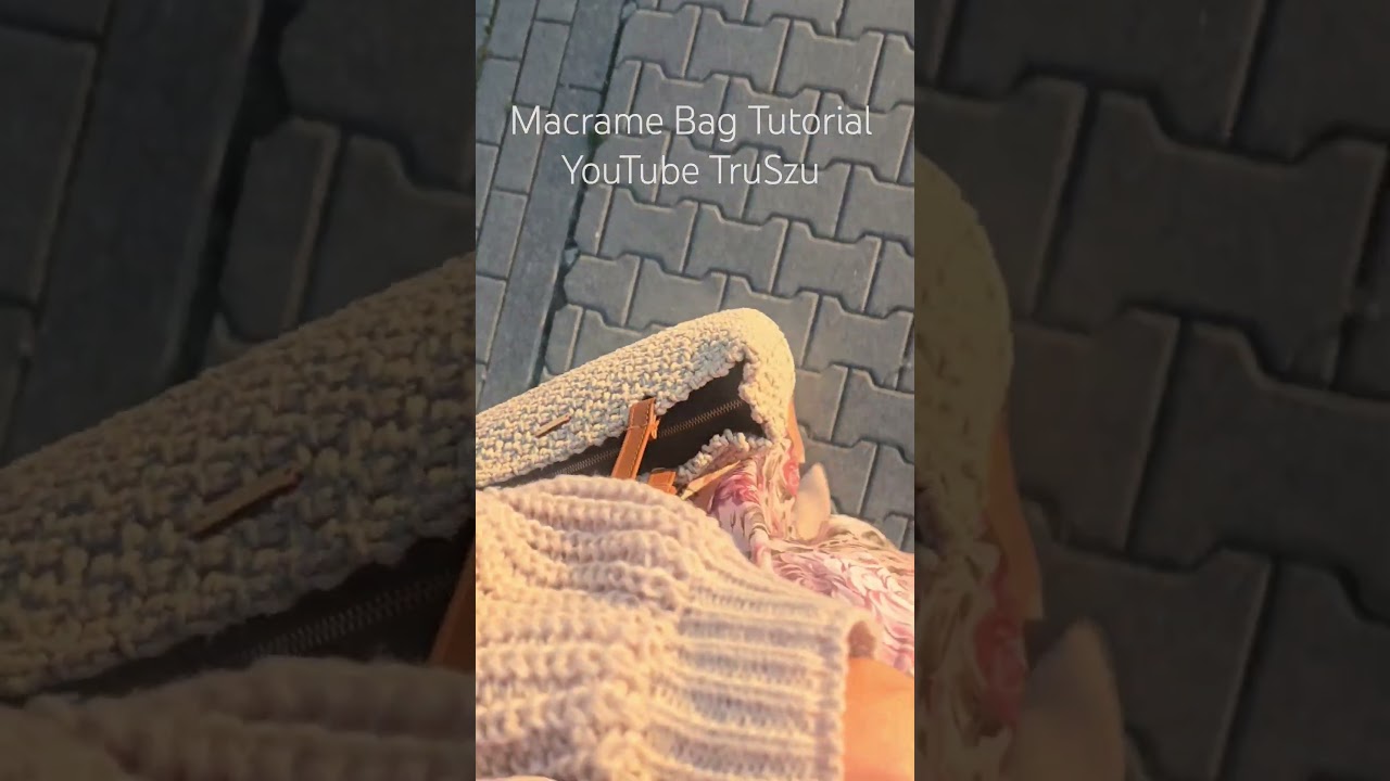 Macrame Bag #Tutorial YouTube TruSzu DIY Macrame Bag