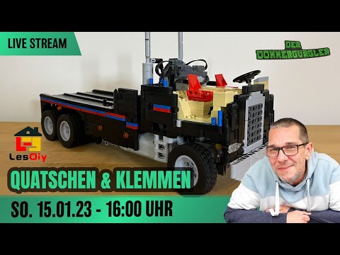 Live Stream: Quatschen & Klemmen- #lesdiy Teil 2 - MOC-84847 Freightliner FLA 9664 Terminator 2