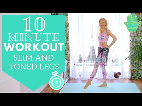 10 Minute Workout Slim and Toned Legs based on Belly Dance Moves - Best Belly Dance Workout