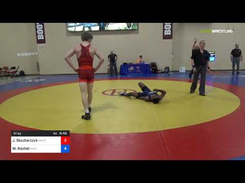 2018 Marine Corps US Open/UWW Junior Freestyle 61 Con 8 #2 - Jack Skudlarczyk (PWCRTC) Vs. We Rach