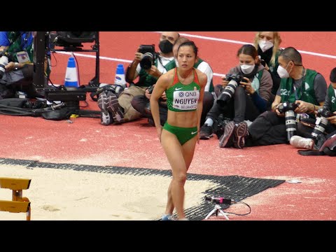 Anasztázia Nguyen (HUN) 639 cm Long Jump 13th Place World  Indoor Championships Belgrade 2022