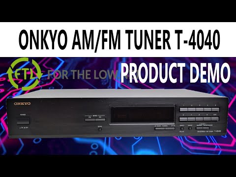 Onkyo AM/FM Stereo Tuner Radio System T-4040 Product Demo