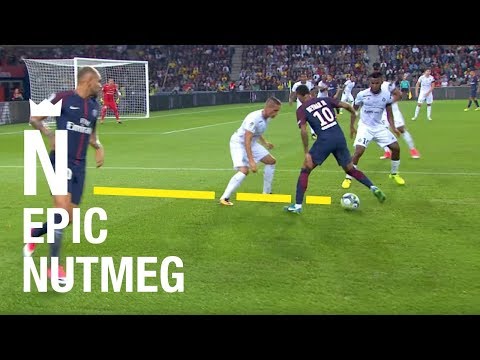 Neymar Jr – Epic nutmeg – Paris 3-0 Saint-Étienne 2017