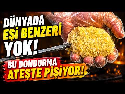 Dünyada eşi benzeri yok! Bu dondurma ateşte pişiyor, görenler şaşırıyor