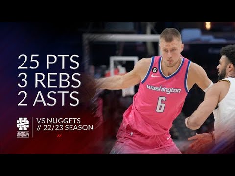 Kristaps Porzingis 25 pts 3 rebs 2 asts vs Nuggets 22/23 season