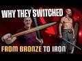 Why did ancient IRON swords REALLY dominate BRONZE swords?