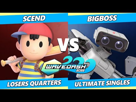 Wavedash 2022 Losers Quarters - Scend (Ness) Vs. BigBoss (ROB) SSBU Ultimate Tournament