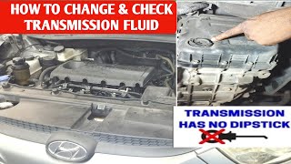 How to change Auto transmission fluid & check fluid level Hyundai Tucson 2011