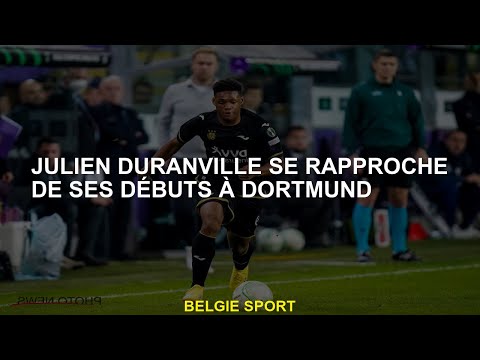 Julien Duranville s'approche de ses débuts à Dortmund