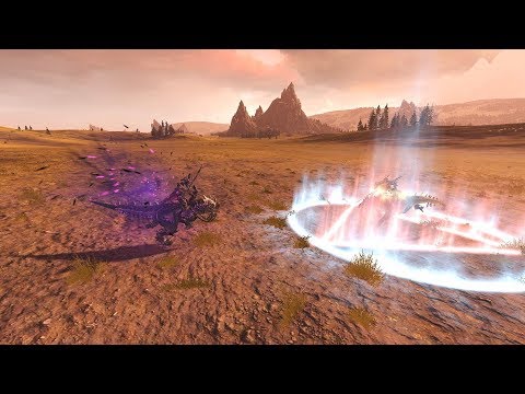 Malekith on Cold One vs Kroq Gar on Cold One