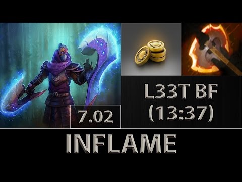 Inflame AM Fast Farm ► L33T Battle Fury Timing ► Dota 2 [7.02]