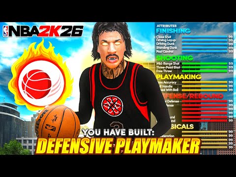 This 6'7 DEFENSIVE PLAYMAKER BUILD w 99 PERIMETER  is TAKING OVER NBA 2K26